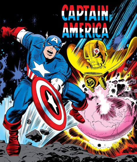 Captain America Jack Kirby, Captain America Art, Sal Buscema, Jack Kirby Art, Kirby Art, Jack Kirby, America Art, Real Hero, Kirby