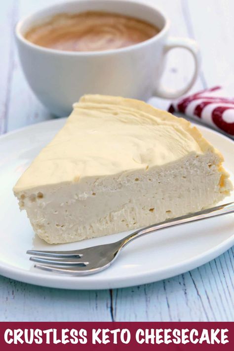 Crustless Keto Cheesecake, Gluten Free Pumpkin Pie, Sugar Free Cheesecake, Healthy Cheesecake, Low Carb Low Fat Recipes, Keto Cheese, Low Carb Low Sugar, Keto Cake, Fitness Routines