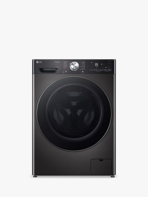 LG FWY996BCTN3 TurboWash™360° Freestanding Washer Dryer, 9kg/6kg Load, 1400rpm Spin, Platinum Black Black Washing Machine, Yes Program, Photoshop Render, Jordan New, Machine Shop, Design Room, Home Icon, Washing Machines, Dryers