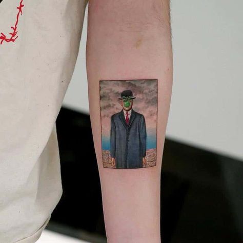 History Drawings, 12 Tattoos, Kahlo Paintings, History Tattoos, René Magritte, Georges Seurat, Hieronymus Bosch, Painting Tattoo, History Painting