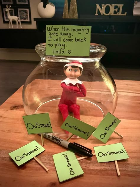 Elf On A Shelf Accessories, Cool Elf On The Shelf Ideas, Funny Elf On The Shelf Ideas Hilarious, Elf Ideas Easy Funny, Elf On Shelf Funny, Christmas Minute To Win It, Elf Classroom, Elf Is Back Ideas, Make Christmas Special