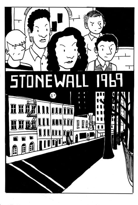 Stonewall = Birth of the modern Gay Rights movement. This Comic Explains How The Stonewall Riots Went Down Queer Revolution, Civil Rights Art, Saga Comic, Sylvia Rivera, Stonewall Uprising, Gay Rights Movement, Stonewall Riots, Illustration Reference, Lgbtq Rights