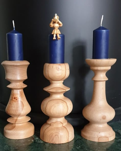 Hand Turned Wooden Candle Holders, Wood Turned Candle Holders, Turned Candle Holders, Turned Candlesticks, Wooden Pillar Candle Holders, Wood Pillar Candle Holders, Wooden Candlesticks, Wooden Toy Trucks, Simple Wood Carving