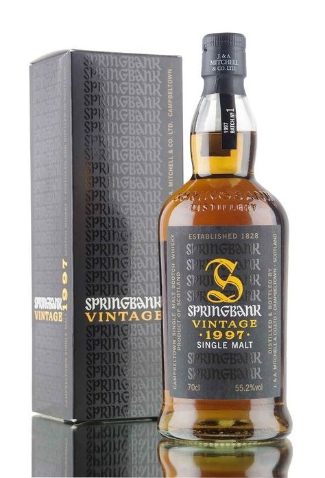 Springbank Vintage 1997 Springbank Whisky, Whisky Jack, Alcoholic Bottles, Whisky Collection, Whiskey Brands, Liquor Drinks, Blended Scotch Whisky, Scotch Whiskey, Single Malt Whisky