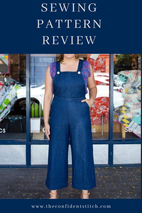 Pattern review with tips and tricks for DIY sewing the Closet Core Files Jenny Overalls in view A with 8 oz stretch denim in washed indigo . . . . . . . #DIYFashion #Fabric #ForTheLoveOfSewing #HandmadeCloset #HandmadeClothes #HomeSewn #ILoveSewing #IndiePatterns #IndieSewing #ISewMyOwnClothes #MeMadeEveryDay #ModernSewist #Seamstress #Sew #Sewing #Sewcialist #SewingPatterns #SlowFashion #WearHandmade #PatternReview #ClosetCoreFiles #JennyOveralls Pattern For Overalls, Jumpsuit Free Pattern, Jenny Overalls, Top Sewing, Sewing Workshop, Garment Pattern, Fabric Collections, Jumpsuit Pattern, Pattern Ideas