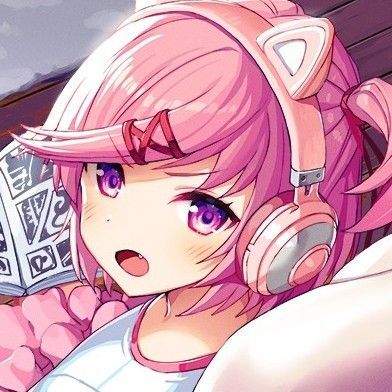 Natsuki DDLC icon ! Doki Doki Literature Club, Doki Doki, Literature Club, Literature, Reading, Anime, Pink