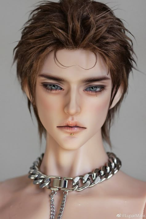 Bjd Male Faceup, Male Bjd Dolls Faces, Male Ball Jointed Dolls, Male Cosplay Makeup, Ball Jointed Dolls Male, Bjd Dolls Male, Bjd Doll Face, Bjd Face, Bjd Faceup