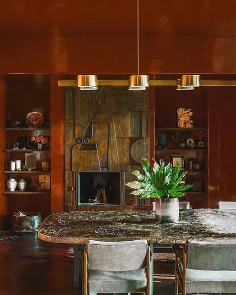 Kelly Behun (@kellybehunstudio) • Instagram photos and videos Dark Interior Walls, Lacquered Dining Room, Tigmi Trading, House Addition, Robert Motherwell, Wenge Wood, General Ideas, Ad Magazine, Have A Lovely Weekend