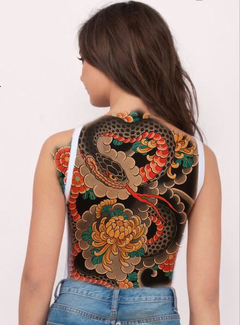 Back Tattoo Women Full, Japanese Tattoo Women, Japanese Back Tattoo, Backpiece Tattoo, Lantau Island, Ocean Park Hong Kong, Japanese Flower Tattoo, Girl Back Tattoos, Back Piece Tattoo