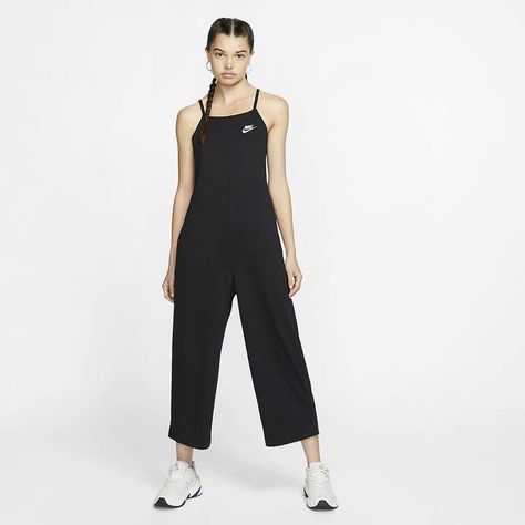 Nike Women's Jumpsuit Sportswear #Sponsored , #Affiliate, #Women#Nike#Sportswear Nike Jumpsuit, Nike Sportswear Women, Jersey Jumpsuit, Jersey Pants, Womens Jersey, Black White Fashion, Black Romper, Black Jumpsuit, Pants Outfit