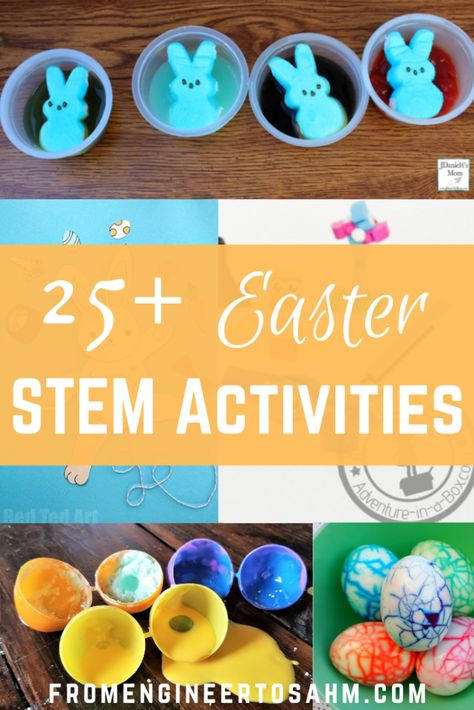 25+ Easter STEM Activities Peeps Science Experiment, Easter Stem Activities, Easter Stem, Spring Stem, Stem Activities For Kids, Borax Crystals, Reverse Engineering, Easter Preschool, Family Easter