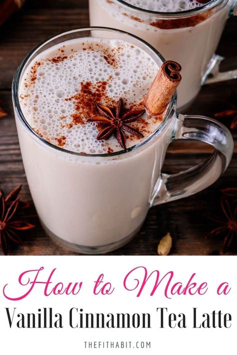 Low Cal Hot Drinks, Hot Caffeine Free Drinks, Sugar Free Spiced Tea Recipe, Spiced Tea Recipe, Coffee Punch, Caffeine Free Drinks, Vanilla Chai Tea, Hot Tea Recipes, 21 Day Fix Breakfast