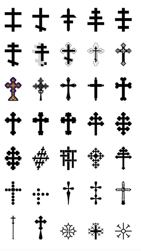 Types Of Crosses And Meaning, Coptic Cross Tattoo, Cross Types, Tattoo Crosses, Cross Sketch, Types Of Crosses, Different Crosses, Tattoo Ideas Back Spine, Middle Finger Tattoos