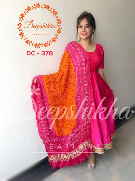 Deepshika Creations Anarkali, Deepshika Creations Dresses, Deepshikha Creations, Indian Anarkali Dresses, Silk Anarkali Suits, Frocks And Gowns, Ikkat Dresses, Designer Anarkali Dresses, Anarkali Dresses