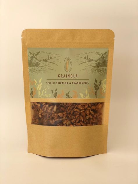 Granola Package Design, Granola Packaging Ideas, Dough Packaging, Granola Packaging, Granola Brands, Organic Food Packaging, Nutty Buddy, Luxurious Packaging, Spices Packaging