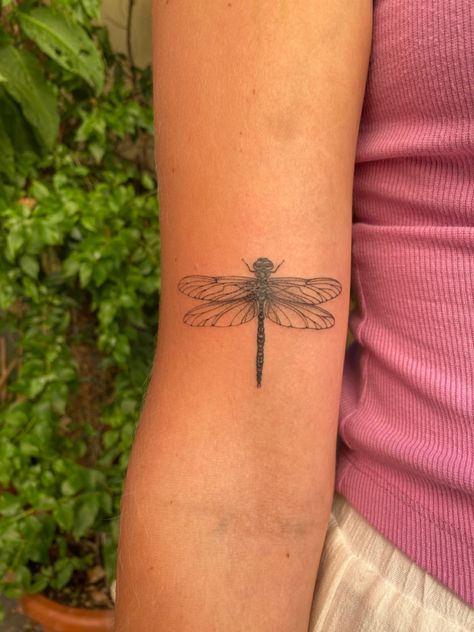 Dragonfly Tatoos, Zoe Kravitz Tattoos, Aesthetic Tattoo Ideas, Jewish Cemetery, Wildlife Tattoo, Left Arm Tattoos, Unique Tattoo Ideas, 20 Aesthetic, Bold Artwork