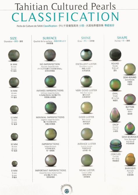 Tahitian Pearls Tahitian Pearls Jewelry, Jewelry Knowledge, Fashion Dictionary, Pearl Rings, Jewelry Education, Tahitian Black Pearls, Sea Pearls, Tahitian Pearls, Pearl Types