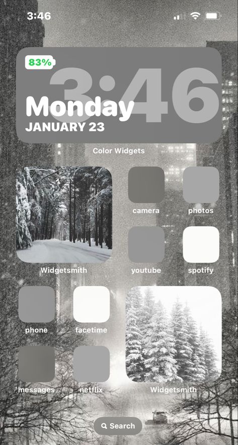 Winter Theme Phone, Phone Decorations, Organization Aesthetic, Iphone Macbook, Ios Homescreen, Ios Ideas, Icon Ideas, Christmas Organization, Phone Inspo