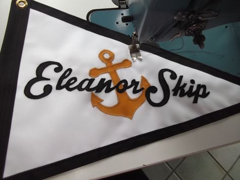 Name Flag, Boat Flags, Boat Name, Boat Decor, Nautical Flags, Boat Names, Tan Fabric, Custom Flags, Sport Boats