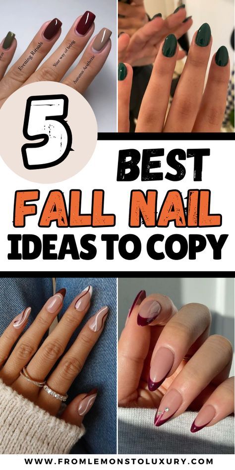 Fun Halloween Nails, Pumpkin Spice Nails, Fall Nail Ideas, Simple Fall Nails, Fall Manicure, Cute Nails For Fall, October Nails, Plaid Nails, Seasonal Nails