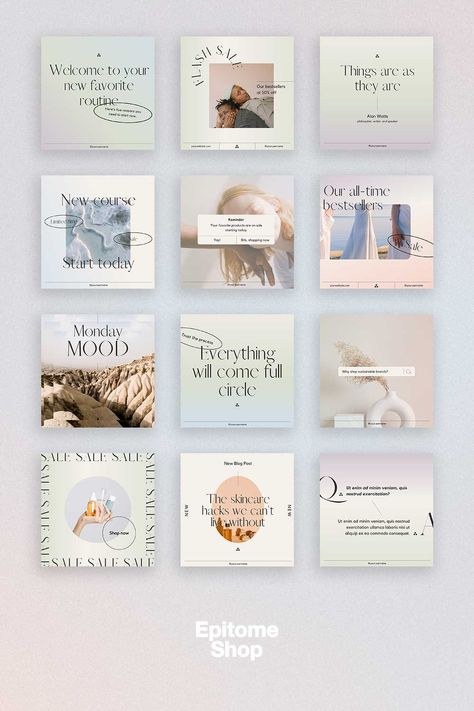 Blue Social Media, Airbnb Social Media, Yoga Social Media, Templates Background, Social Media Cover Design, Wellness Social Media, Pink Social Media, Social Media Templates Design, Free Social Media Templates