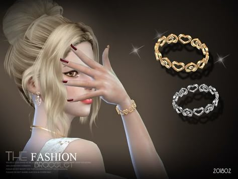 sims 4 cc // custom content accessories // the sims resource // S-Club LL ts4 gold silver bracelet 201802 Sims 4 Cc Female Bracelet, Sims Bracelet, Sims 4 Bracelet Cc, Ts4 Accessories, Female Bracelets, Cc Accessories, Sims 4 Stories, Female Sims, Sims 4 Piercings