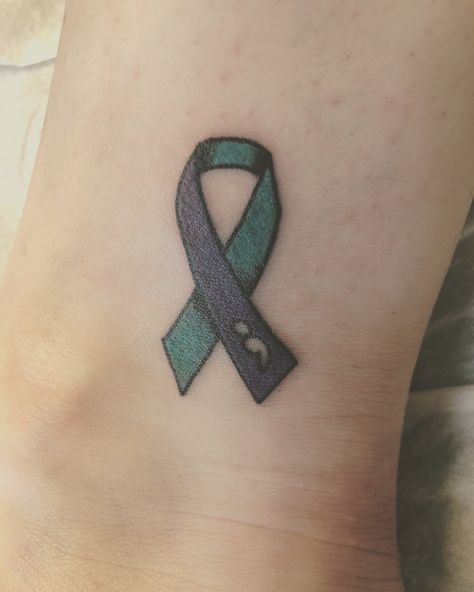 Sui Awareness Tattoos, Awareness Ribbon Tattoo, Awareness Tattoos, Awareness Tattoo, Ribbon Tattoos, Dream Tattoos, Awareness Ribbon, Awareness Ribbons, Meaningful Tattoos