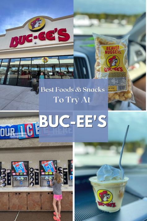 Buccees Food, Bucees Snacks, Best Road Trip Snacks, Texas Road Trip, Slushy Drinks, Buc Ee's, Snack Station, Food And Snacks, Snacks List