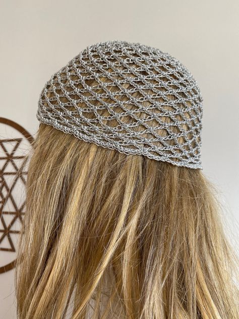 Crochet Mesh Hat Pattern Free, Crochet Mesh Hat, Crochet Silver, Crochet Bonnet, Crochet Cap, Mesh Hat, Handmade Hat, Oui Oui, Skull Cap Beanie