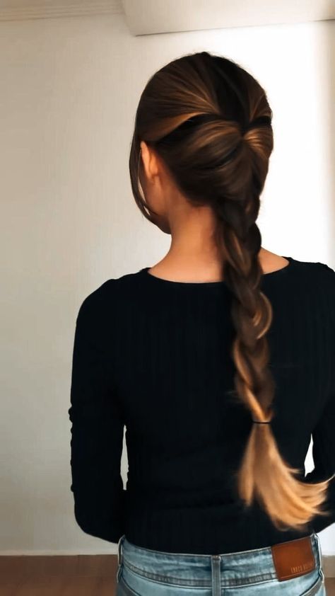 Hair Style Vedio, Cute Quick Hairstyles, Easy Hairstyles For Thick Hair, Ponytail Hairstyles Easy, Easy Hair Updos, Hairstyles For Layered Hair, Hair Tutorials Easy, Peinados Fáciles Para Cabello Corto, Front Hair Styles