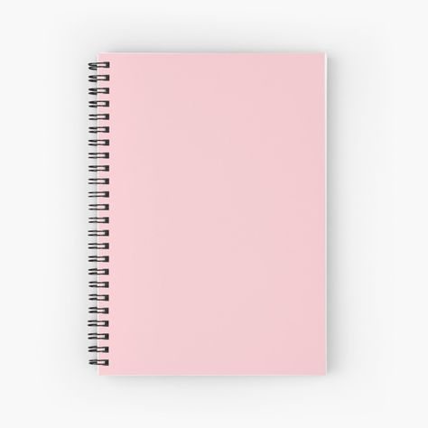 "Solid Light Millennial Pink Pastel Color" Spiral Notebook by podartist | Redbubble Pink Aesthetic Notebook, Pale Periwinkle, Aesthetic Stationary, Aesthetic Notebook, School Suplies, Pink Notebook, Coloring Journal, Misty Rose, Cute Notebooks