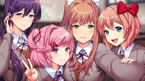 Doki Doki Literature Club! (DDLC) Doki Doki Literature Club, Doki Doki, Literature Club, Literature, Anime, Pink