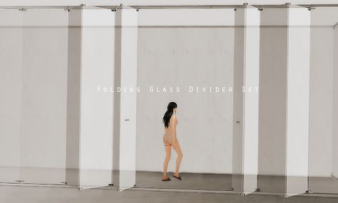 Sims 4 CC's - The Best: Folding Glass Divider Set by Yumia's Place Glass Divider, Around The Sims 4, Sims 4 Kitchen, New Mods, The Sims 4 Download, Glass Bathroom, Sims 4 Build, Sims 4 Game, Sims 4 Cc Finds