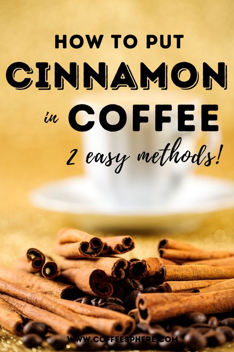 How To Put Cinnamon In Coffee: A Guide (with 2 Easy Methods!) - Cinnamon In Coffee, Cinnamon Simple Syrup, Cinnamon Benefits, Cinnamon Syrup, Coffee Concentrate, Nutrition Food, Cinnamon Tea, Cinnamon Coffee, Healthy Coffee