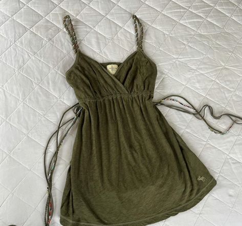 Babydoll Shirt, Top Outfit, Green, White