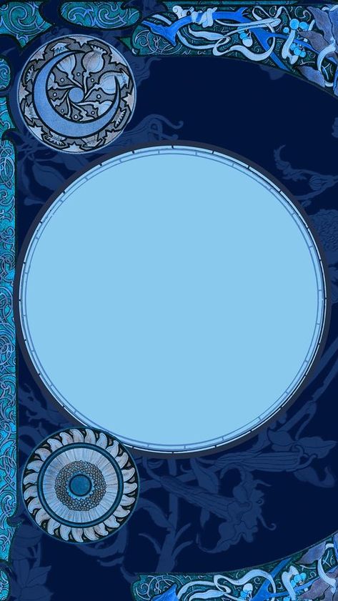 Art nouveau frame phone wallpaper, blue celestial background | premium image by rawpixel.com / Adjima Phone Wallpaper Blue, Iphone Wallpaper Art, Celestial Background, Art Nouveau Frame, Nouveau Wallpaper, Summer Beach Sunset, Art Nouveau Wallpaper, Ocean Backgrounds, Pink Sparkles