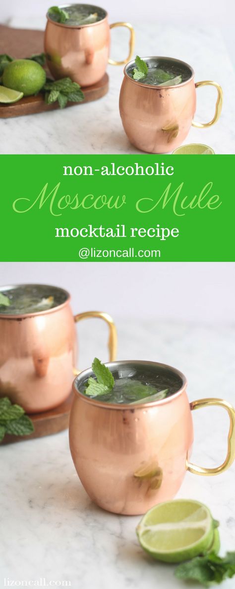 Non Alcoholic Moscow Mule Mocktail Recipe Non Alcoholic Moscow Mule, Mule Mocktail Recipe, Call Recipes, Popular Drink Recipes, Girls Night Drinks, Mixology Recipes, Disney Dishes, Moscow Mule Recipe, Party Punch Recipes