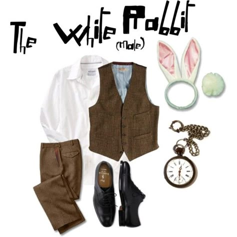 [: The male costume of The White rabbit for Alice in Wonderland. i'm going to make a female version soon. (scheduled via http://www.tailwindapp.com?utm_source=pinterest&utm_medium=twpin&utm_content=post90151119&utm_campaign=scheduler_attribution) Alice In Wonderland Bunny Costume Diy, Alice I’m Wonderland Costumes, Male White Rabbit Costume, Mens Alice In Wonderland Costume, Alice And The White Rabbit, Alice In Wonderland Male Version, White Bunny Alice In Wonderland Costume, White Rabbit Costume Men, Easy Steampunk Costume