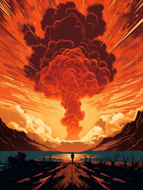 The Atomic Dawn Witness the awe-inspiring spectacle of Dr. J. Robert Oppenheimer's groundbreaking nuclear experiment, set in a distant valley, resulting in a mesmerizing mushroom cloud. It's a testament to human innovation and the profound impact of scientific discovery. 🌄☢️ 
#AtomicDawn #MushroomCloud #RadiantSky #HistoricalImpact #NuclearExploration #PowerOfScience #EpicSpectacle #FarOffDiscovery #ValleyAdventures #ArtisticInnovation
#AIArt #ArtisticExploration #Midjourney Mushroom Cloud, Dr J, Scientific Discovery, Awe Inspiring, Stuffed Mushrooms, Human