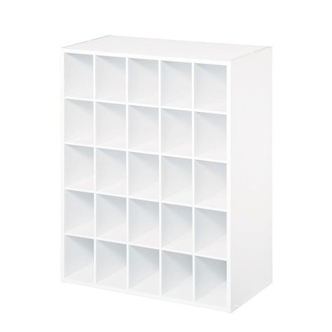 Closet Maid, Shoe Cubby, Stackable Shoe Rack, Closet Shoe Storage, Shoe Storage Rack, Cube Organizer, White Laminate, Closet System, Shoe Storage Cabinet