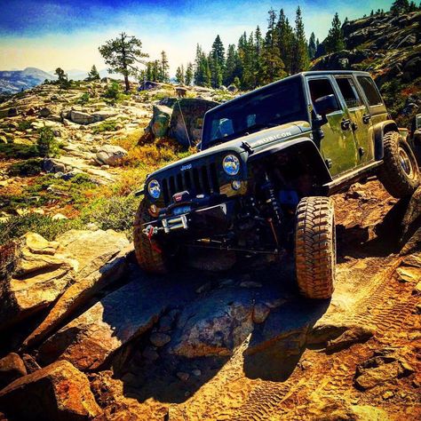 Rubicon trail. Jk rubicon 2015. Rubicon Trail, Jeep Truck, Jeep Life, Jeep, Monster Trucks, Classic Cars, Trucks, Road, Cars