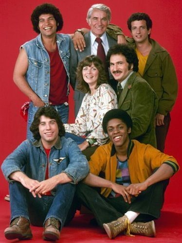 The Cast of 'Welcome Back, Kotter' John Travolta (Vinnie Barbarino), Lawrence Hilton Jacobs (Freddie "Boom Boom), Marcia Strassman (Julie Kotter), Gabe Kaplan (Gabe Kotter), Robert Hegyes (Juan Epstein). John Sylvester White (Mr. Michael Woodman) & Ron Palillo (Arnold Horshack) 1975-1976 Vinnie Barbarino, Marcia Strassman, Nick At Nite, Old School Tv, Welcome Back Kotter, Hulk Character, School Tv, Then And Now Photos, Classic Tv Shows