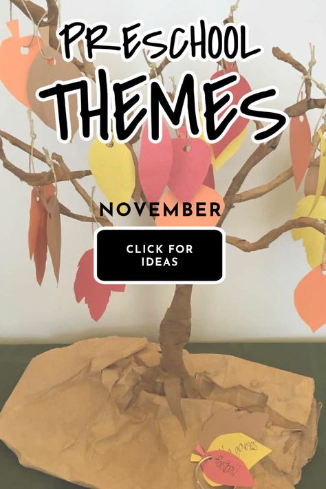 These November crafts for preschoolers are the perfect addition to your fall lesson plans. Make them during craft time, turn them into an autumn station, use them as fun morning work, or create them at home. #november #preschool #craftsforkids #twitchetts November Lessons For Preschool, November Activities For Preschoolers, November Preschool Themes Ideas, November Prek Themes, Autumn Lesson Plans For Preschool, November Toddler Lesson Plans, November Themes Preschool, November Art Projects For Kids Preschool, November Curriculum For Toddlers