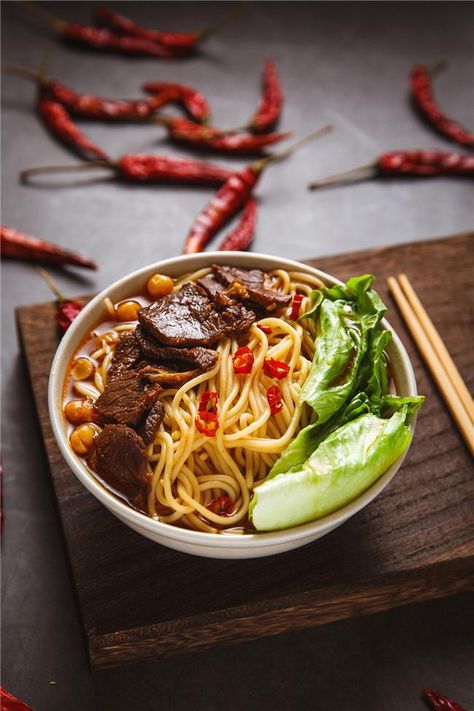 Chinese beef noodle soup is mainly made from beef noodles and vegetables. #food #meal #foods #healthyfood #keto Chinese Beef Noodle Soup, Soup Menu, Asian Food Photography, Chinese Beef, Bar Restaurant Design, Architecture Restaurant, Beef Noodles, Vegetables Food, Food Photography Tutorial