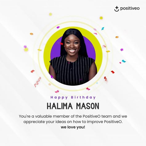 Birthday Corporate Design, Creative Birthday Poster Graphic Design, Employee Work Anniversary Post, Happy Birthday Social Media Design, Social Media Birthday Post, Employee Birthday Post, Happy Birthday Social Media Post, Corporate Birthday Post, Happy Birthday Graphic Design Poster