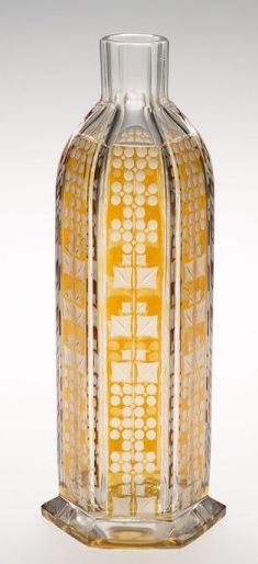 Wenzel Oswald & Gustav Marisch, bottle design & plug, early 20th century. Cameo glass. Vienna. Gustav Marisch, Bottle Design, Early 20th Century, Vienna, 20th Century, Glass, Design