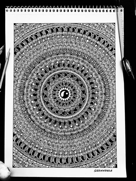 Mandala On A3 Paper, Full Page Mandala Art Colourful, Mandala Art On A4 Size Paper, Mandala Art On Cloth, A4 Size Mandala Art, A4 Size Paper Border Design Simple Black And White, A4 Size Paper Craft, A4 Size Paper Drawing, Full Mandala Art