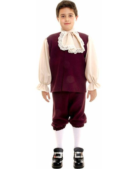 👀 Look dapper in our Colonial Boy Small Costume! 👦🎩🇺🇸 Perfect for historical events or Halloween, this costume will have your little one stepping back in time. Don't miss out on this classic look! 💫 #colonialcostume #boyscostume #historicalfashion #halloweenfun #americana #patriotic #vintagestyle #childhoodmemories #dressup #classiclook #bargainsdelivered Shop Now https://www.bargainsdelivered.com/products/colonial-boy-small Benjamin Franklin Costume, Kids Costumes Boys, Colonial History, Brown Vest, Game Dresses, Boy Costumes, Matching Pants, Costume Shop, Reddish Brown