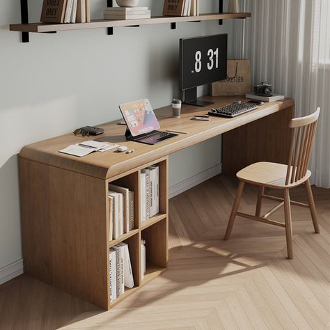 Hokku Designs Alliant à la perfection fonctionnalité et élégance, le bureau en bois massif et la chaise Windsor en chêne créent un espace de travail à la fois fonctionnel et agréable à regarder.Le bureau, fabriqué en bois naturel de haute qualité, offre une base robuste et durable pour tous vos articles essentiels. Son design minimaliste s'intègre parfaitement dans n'importe quel décor, ce qui le rend idéal pour un bureau à domicile, un salon ou un coin-détente.La chaise Windsor assortie en chên Bedside Table Design, Office Chair Design, Diy Ikea Hacks, Indoor Design, Solid Wood Desk, Work Room, Bureau Design, Ikea Diy, Wood Desk