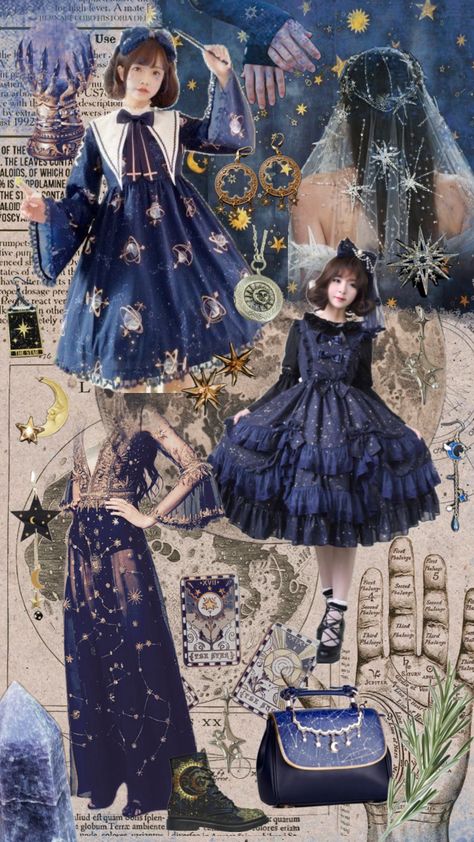 #outfit #outfitinspo #celestial #space #stars #aesthetic #witchy Cosmiccore Aesthetic, Astronomer Aesthetic Outfit, Celestial Core Outfits, Galaxy Outfit Aesthetic, Space Core Aesthetic Outfit, Celestial Outfit Aesthetic, Space Core Outfits, Celestial Witch Aesthetic, Space Aesthetic Outfit